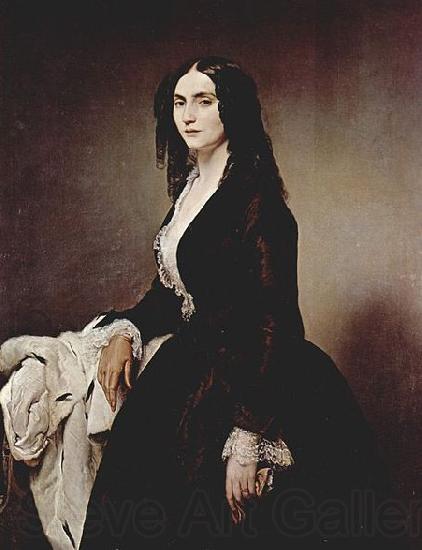 Francesco Hayez Portrat der Matilde Juva-Branca Norge oil painting art